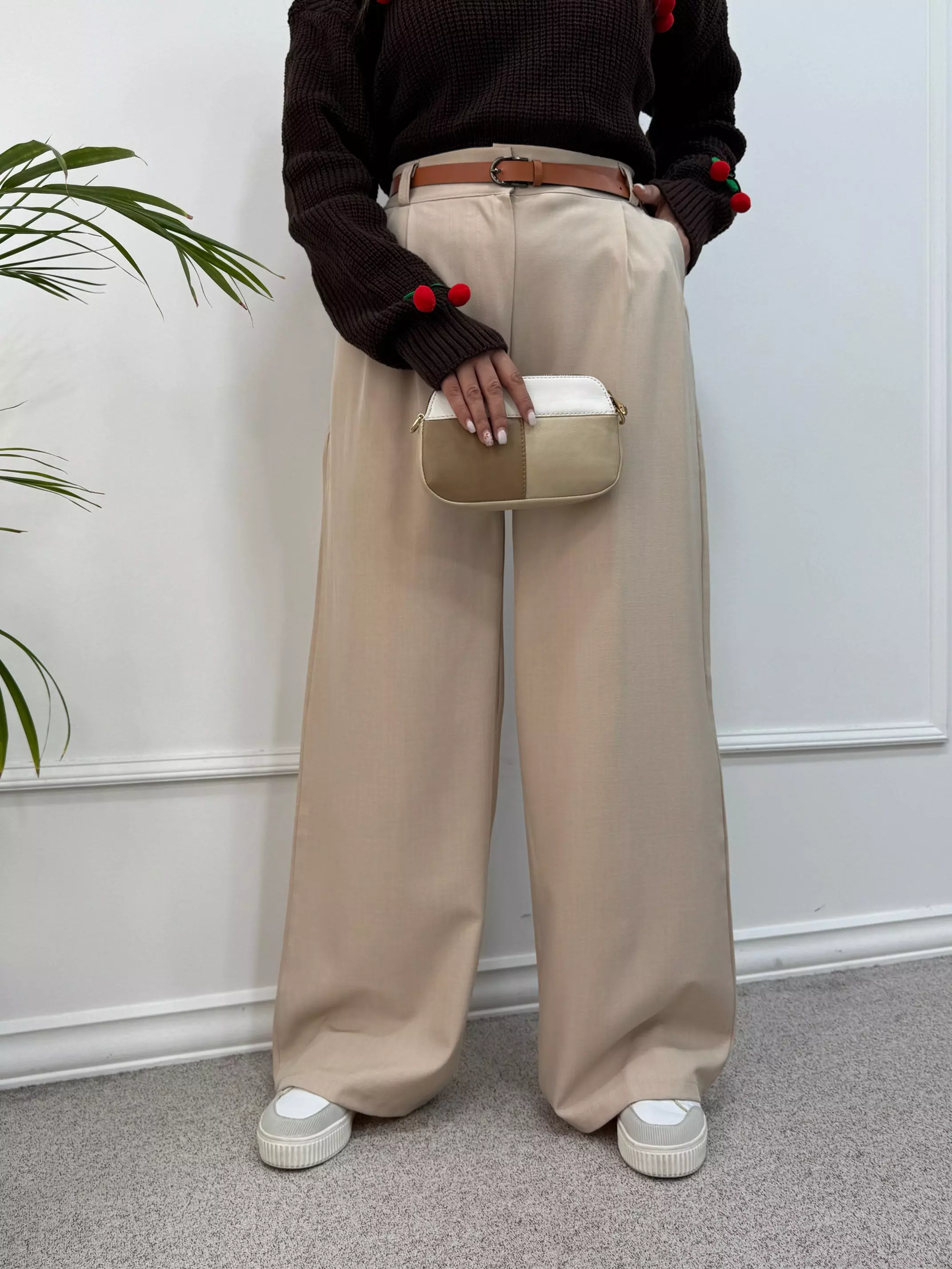 شلوار نیم بگ آیسل